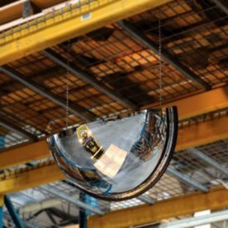 VISION METALIZERS Global Industrial„¢ Half Dome Acrylic Mirror, Indoor, 36" Dia., 180° Viewing Angle DPB 3612